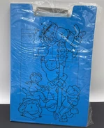 Clipboard with unique illustration.