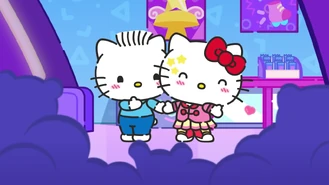 At Hello Kitty's birthday party