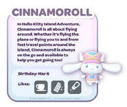 As he appears in Hello Kitty Island Adventure