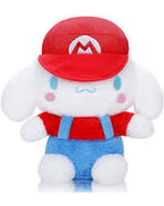 Dressed as Super Mario