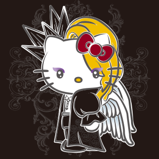 yoshikitty Pin Badge Set X Pose Sanrio Japan YOSHIKI Hello Kitty