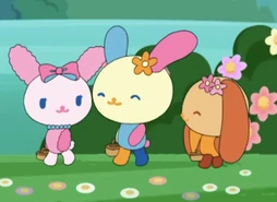 With Anzu and Sakura