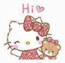 With Hello Kitty