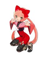 Iroha's V2 Vocaloid outfit, but without the hood and the cannons on her hands.