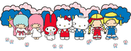 Sanrio-Charaktere Kleine Zwillingssterne--Meine Melodie--Hallo Kitty--Lieber Daniel--Patty Jimmy Image001