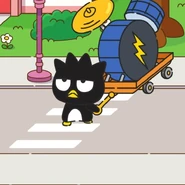 BadtzMaruSupercuteAdventures.jpg (58 KB) Badtz-Maru transporting a drum kit
