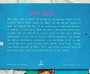 Back of tag containing profile information.