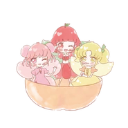Momo, Ringo and Lemon.png (133 KB) Momo (left), Ringo (in the middle) and Lemon (right)