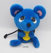 Blue plush coin bank
