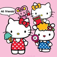 With Judy, Hello Kitty, Fifi