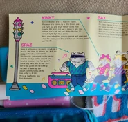 Tag containing character profiles