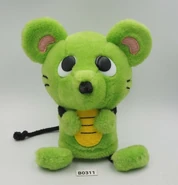 Green plush coin bank