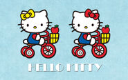 With Hello Kitty