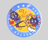 Promotional badge for the 2018 Sanrio Character Ranking