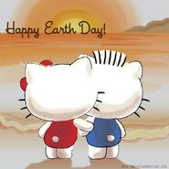 With Hello Kitty (Earth Day)