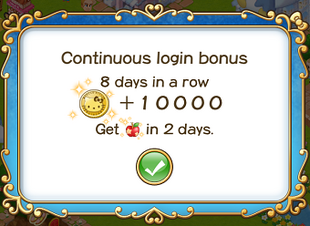 Login bonus day 8