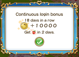 Login bonus day 18