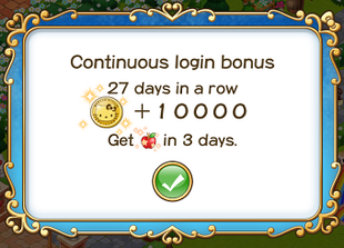 Login bonus day 27