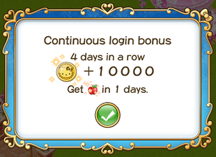 Login bonus day 4th