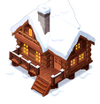 Snowcappedbrownloghouseicon