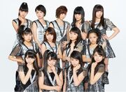 Morning Musume '15 promoting "Seishun Kozou ga Naiteiru"