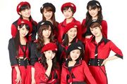 Morning Musume promoting "Ai no Gundan"