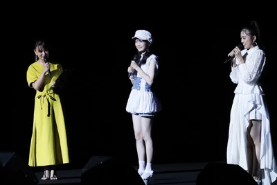 July 11, 2020, C Team Kishimoto Yumeno and Yamazaki Mei with guest MC Yasuda Kei