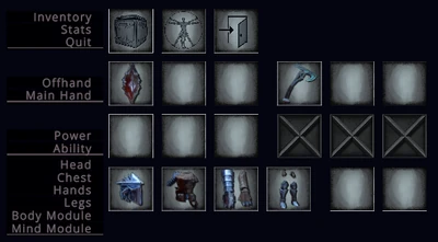 Access Menu (Ancient Warrior)