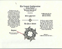 Schematics for the Lament Configuration depicting the puzzle solved. When the four 'engineers' align, the gateway to Hell will open.