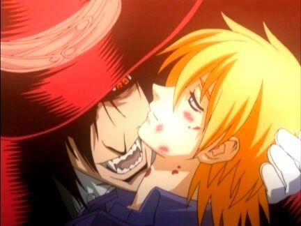 Alucard & Integra, Hellsing, love, kiss