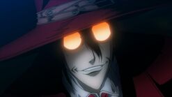 Alucard looking at the Moon
