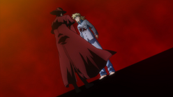 Seras bumps into alucard