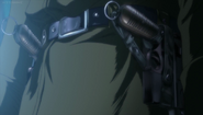 Captain's Mauser C96s holstered to his belt as seen in OVA III.