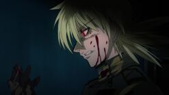 Seras looks at her hand