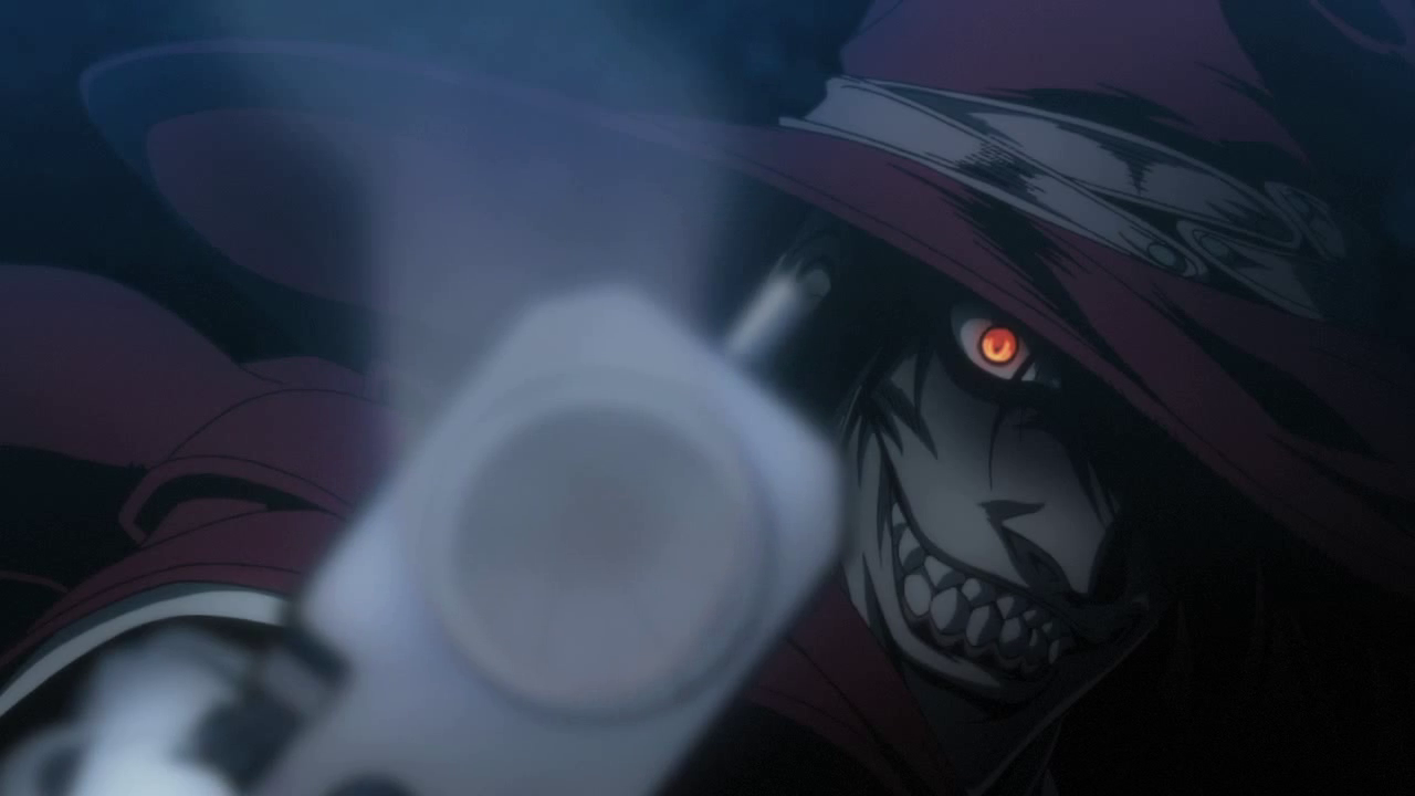 More Hellsing Gifs: Alucard is a badass.