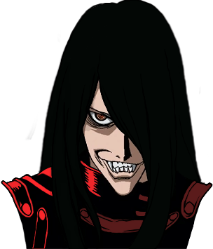 Hellsing Anime Smirk Alucard Luka Zoom Eyes GIF