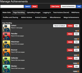 Manage achievements