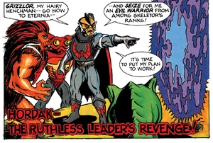 Hordak plots his revenge on Skeletor in the Minicomics.