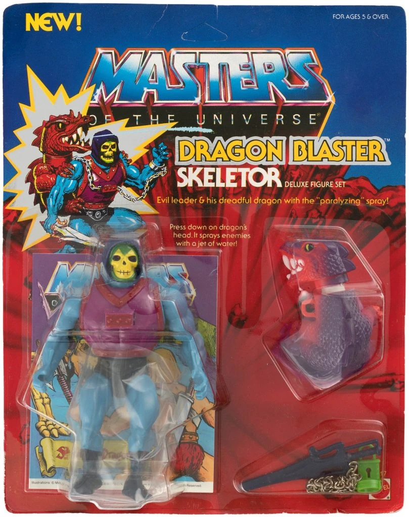 Figurine Mattel MOTU Origins - He-Man Dragon Blaster Skeletor - Neuve Sous Blister