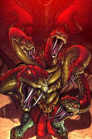 King Hiss mass of serpents