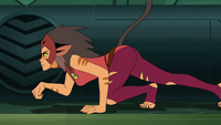 Catra prowling on all fours