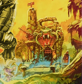 Snake Lair - MOTU Origins Fang-Or back card art