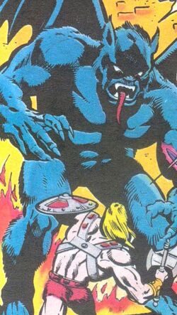 The terryfying winged demon! Art by Mark Texeira