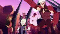 Tung Lashor with Scorpia and Catra