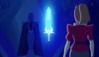 Adora (She-Ra and the Princesses of Power), Light Hope (She-Ra and the Princesses of Power) and the Sword of Protection (She-Ra and the Princesses of Power) from The Sword Part 1 001