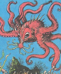 The tentacled terror! Art by Alfredo Alcala