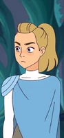 Adora wearing Glimmer's cape