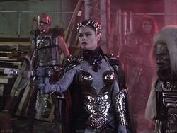 Evil-Lyn on Earth.