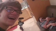 Wha-, he's flipping me off!