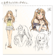 Azusa's light novel character design